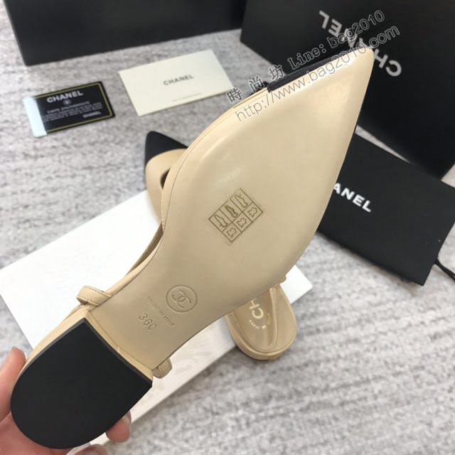 Chanel女鞋 香奈兒2020春夏新款 Chanel秀氣尖頭高跟涼鞋  naq1129